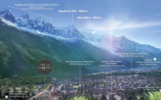 Achat appartement Chamonix : T4 neuf de 102 m² dans une résidence de style chalet
